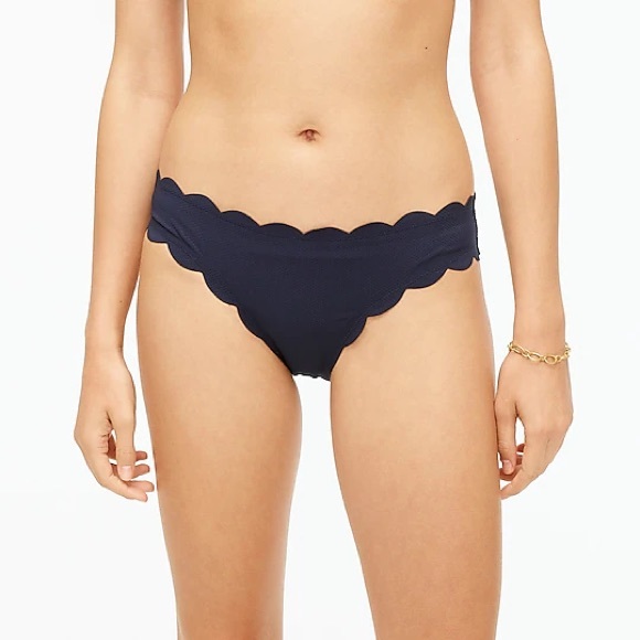 J. Crew Other - {NWT} J. Crew | Scallop Piqué Surf Hipster Bikini Bottom